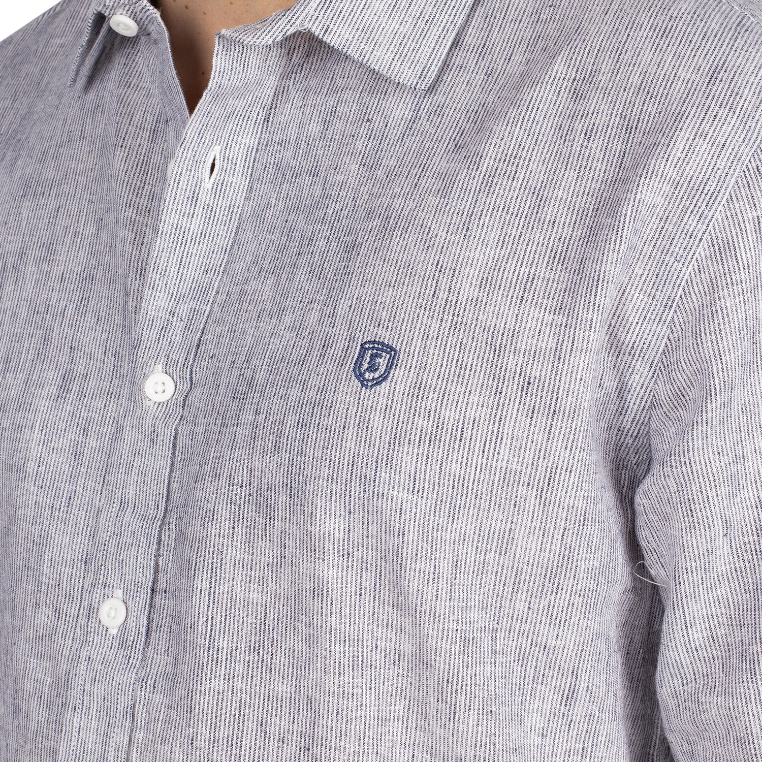 Chemise en lin rayée - Image 3