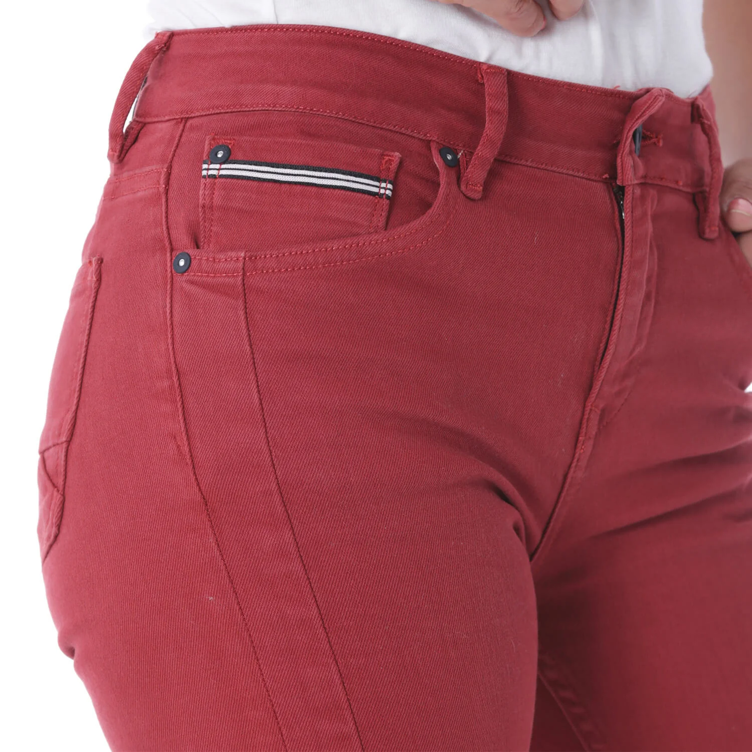 Jean Femme Icon Red - Image 3