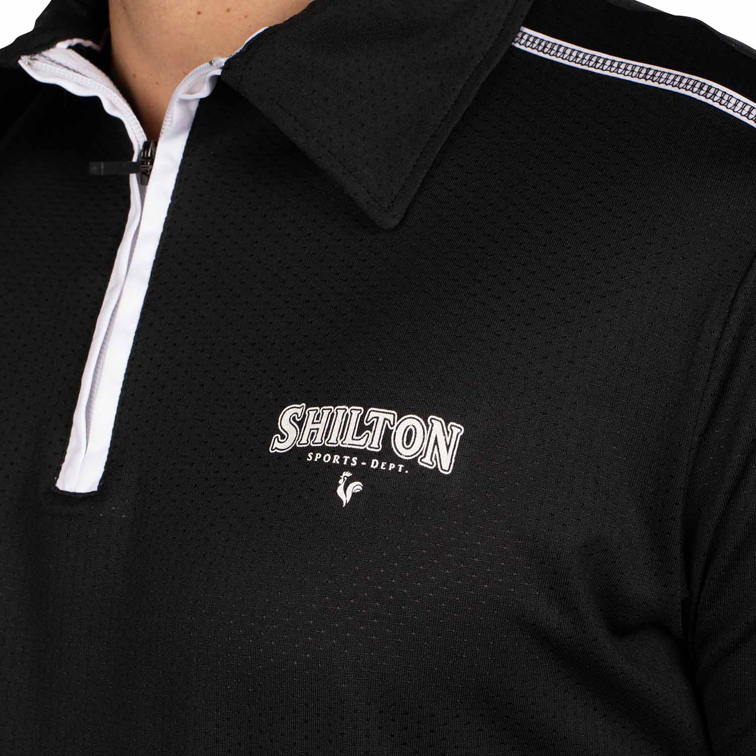 Polo de sport zippé perforé - Image 5