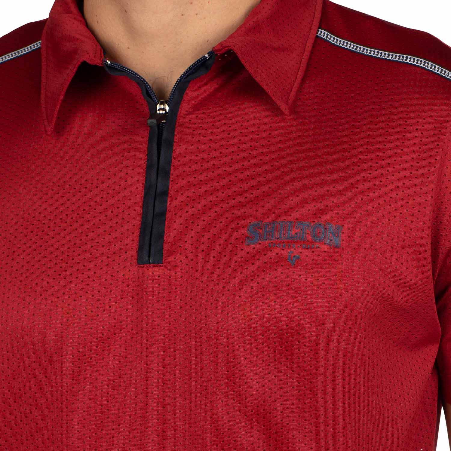 Polo de sport zippé perforé - Image 5