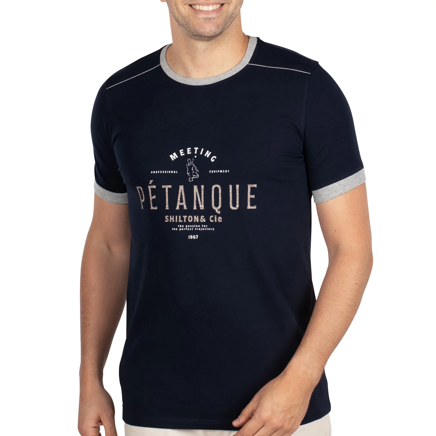 T-shirt pétanque trajectory