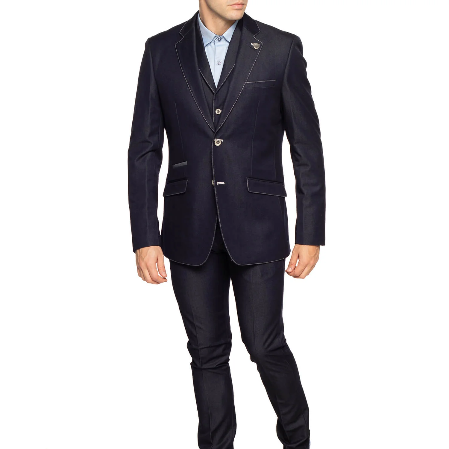 Veste blazer avec gilet british - Image 9